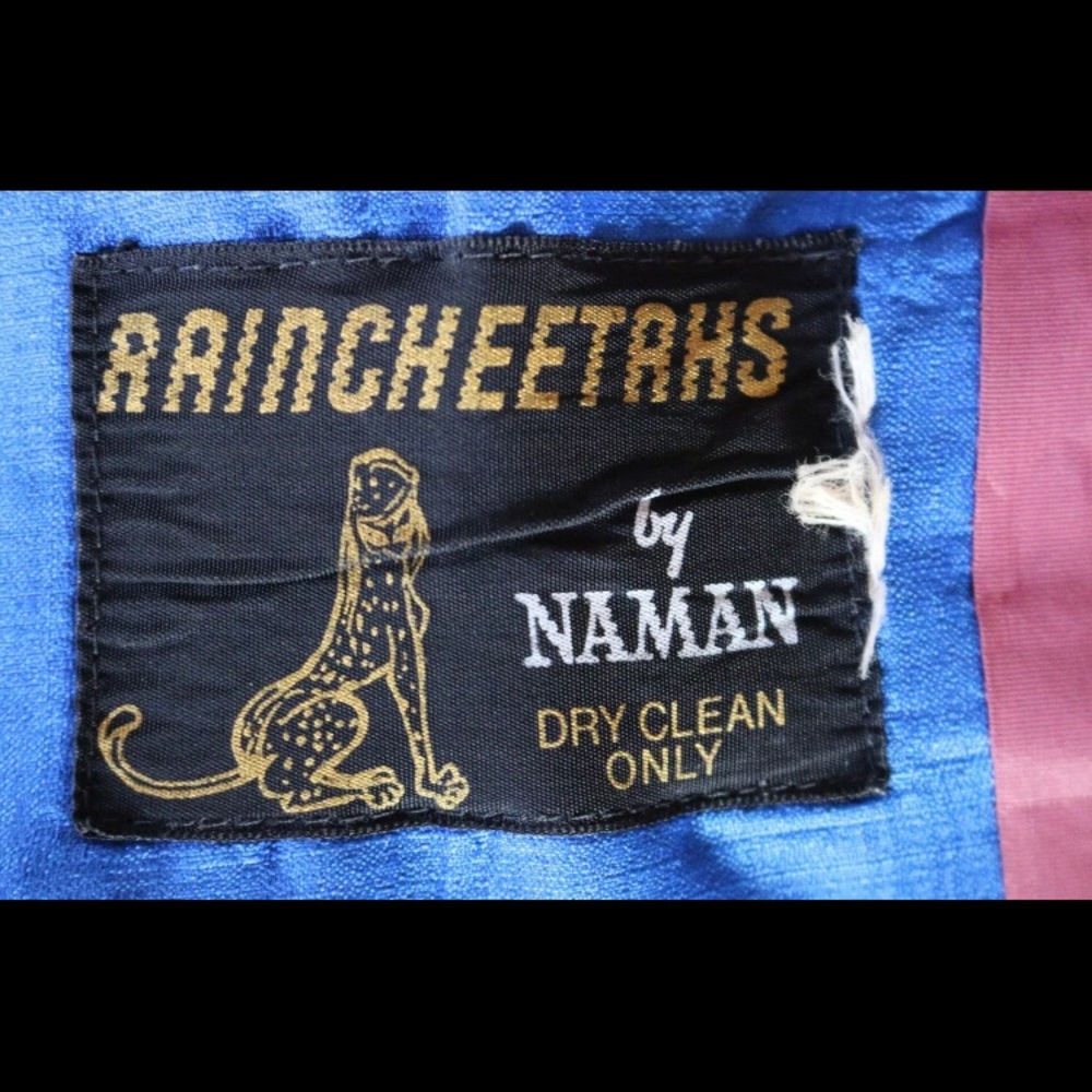 Raincheetahs‎ by Naman VTG Cobalt Blue Raincoat - Picture 5 of 7